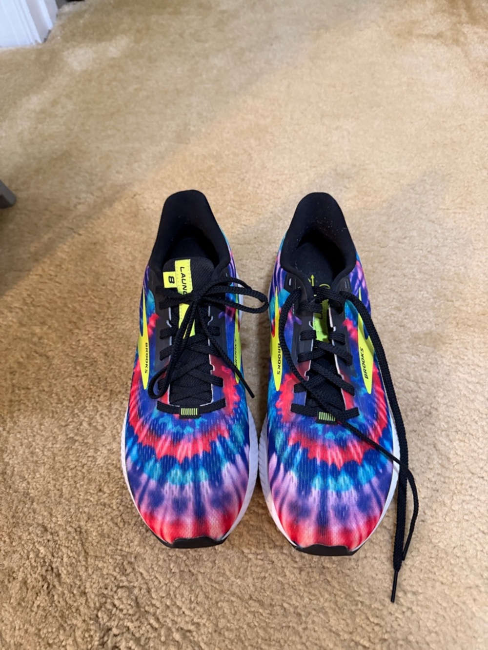 Brooks Launch GTS Tie-Dye Multicolor Running Shoes